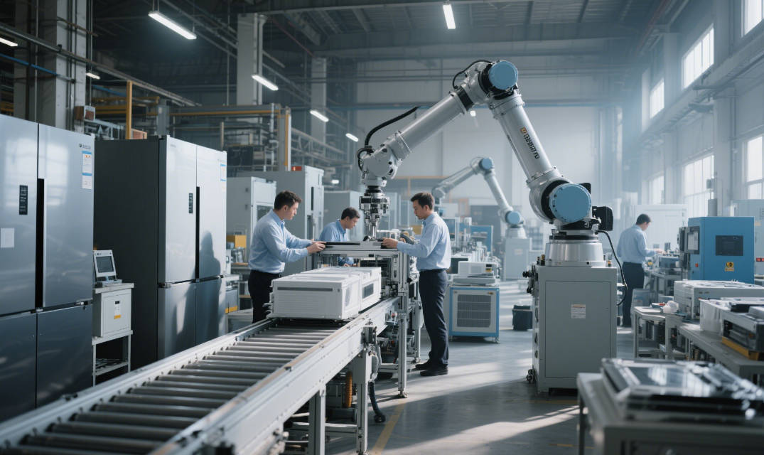 Factory refrigerator production
