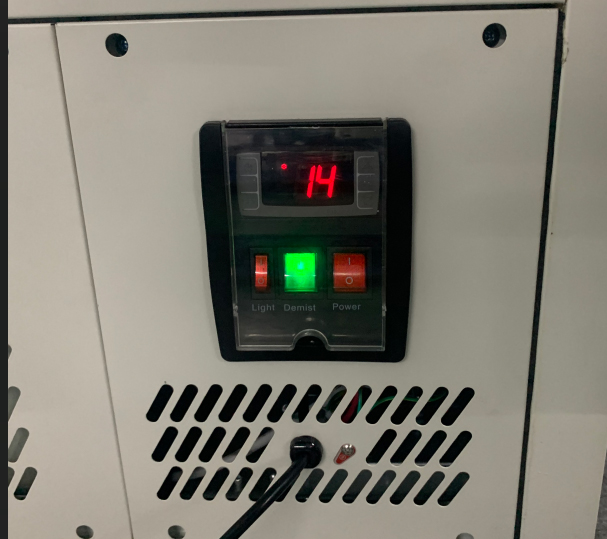 Desktop Cake Cabinet power